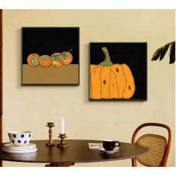 Medieval style restaurant decoration painting Maillard retro living room hanging painting